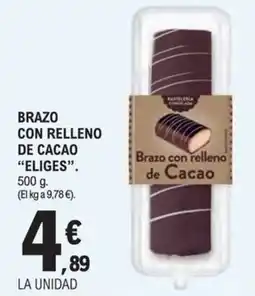 E.Leclerc Brazo con relleno de cacao oferta