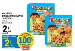 E.Leclerc Artiach galletas dinosaurus huevos oferta
