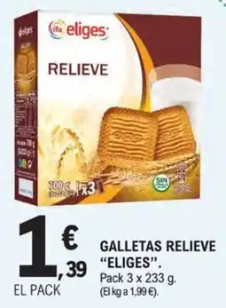 E.Leclerc eliges galletas relieve oferta
