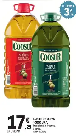 E.Leclerc Coosur aceite de oliva oferta