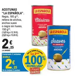 E.Leclerc La Española aceitunas oferta