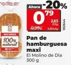 Dia El molino de dia - pan de hamburguesa maxi oferta