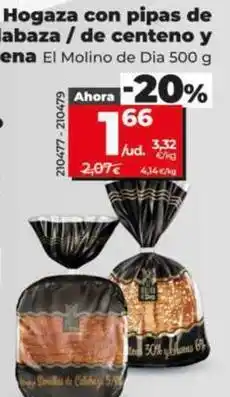 Dia El molino de dia - hogaza con pipas de calabaza/de centeno y avena oferta
