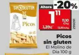 Dia El molino de dia - picos sin gluten oferta