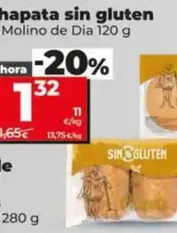 Dia El molino de dia - chapata sin gluten oferta