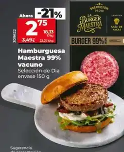 Dia Seleccion de dia - hamburguesa maestra 99% vacuno oferta