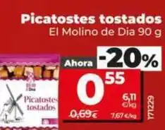 Dia El molino de dia - picatostes tostados oferta