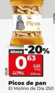 Dia El molino de dia - picos de pan oferta