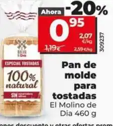 Dia El molino de dia - pan de molde para tostadas oferta