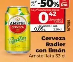 Dia Amstel - cerveza radler con limon oferta