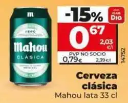 Dia Mahou - cerveza clasica oferta