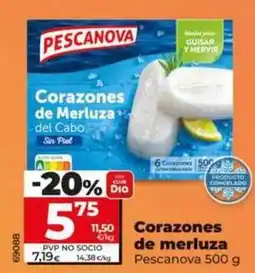 Dia Pescanova - corazones de merluza oferta