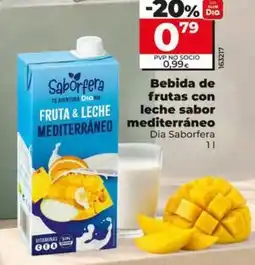 Dia Dia saborfera - bebida de frutas con leche sabor mediterraneo oferta