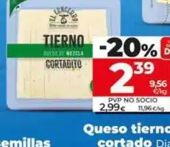 Dia Dia el cencerro - queso tierno cortado oferta