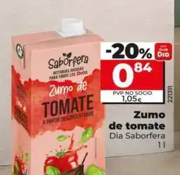 Dia Dia saborfera - zumo de tomate oferta