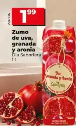Dia Dia saborfera - zumo de uva, granada y aronia oferta
