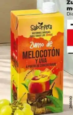 Dia Dia saborfera - zumo de melocoton y uva oferta
