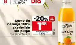 Dia Dia saborfera - zumo de naranja 100% exprimido sin pulpa oferta