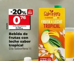 Dia Dia saborfera - bebida de frutas con leche sabor tropical oferta