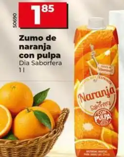 Dia Dia saborfera - zumo de naranja con pulpa oferta