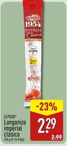 ALDI Elpozo - longaniza imperial clasica oferta