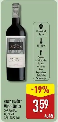 ALDI Finca resalso - vino tinto oferta