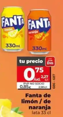 Dia Fanta - de limon/de naranja oferta