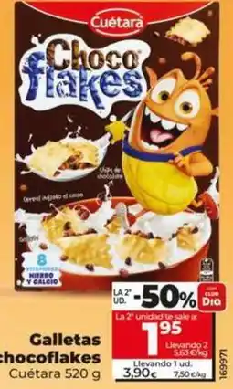 Dia Cuétara - galletas chocoflakes oferta