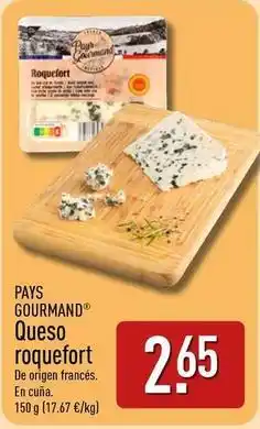 ALDI Origen - queso roquefort oferta