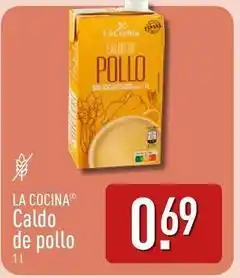 ALDI La cocinera - caldo de pollo oferta