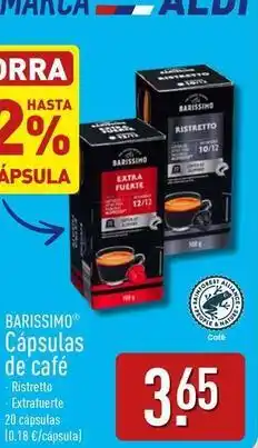 ALDI Barissimo - capsulas de cafe oferta