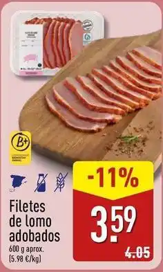 ALDI Filetes de lomo adobados oferta