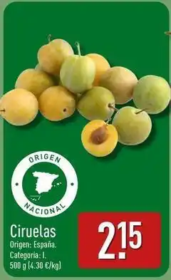 ALDI Origen - ciruelas oferta