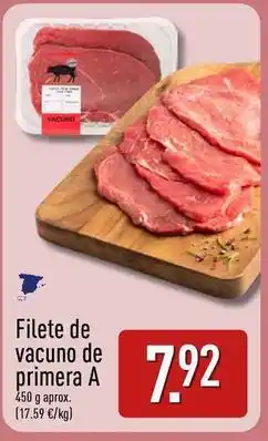 ALDI Filete de vacuno de primera a oferta