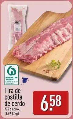 ALDI Tira de costilla de cerdo oferta