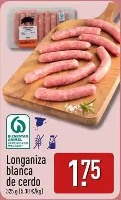 ALDI Longaniza blanca de cerdo oferta