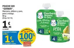 E.Leclerc Gerber Pouch Bio Gerber Manzana Plátano y Pera oferta