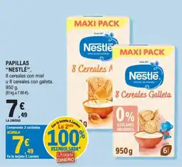 E.Leclerc Nestlé papillas de cereales oferta