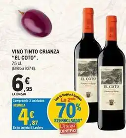 E.Leclerc El coto - vino tinto crianza oferta