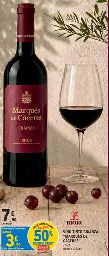 E.Leclerc Marqués de cáceres - vino tinto crianza oferta