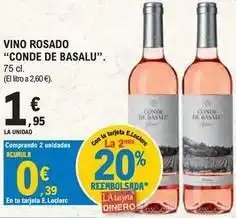 E.Leclerc Conde de basalu - vino rosado oferta