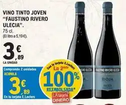 E.Leclerc Faustino rivero - vino tinto joven oferta
