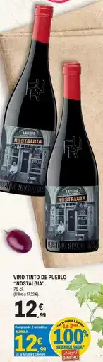E.Leclerc Nostalgia - vino tinto de pueblo oferta