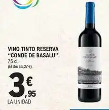 E.Leclerc Conde de basalu - vino tinto reserva oferta