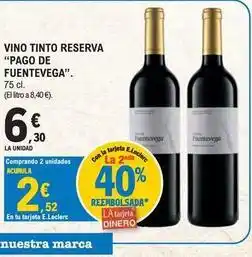 E.Leclerc Pago de carrovejas - vino tinto reserva oferta