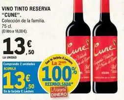 E.Leclerc Cune - vino tinto reserva oferta