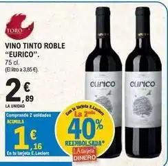 E.Leclerc Eurico - vino tinto roble oferta