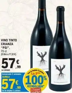E.Leclerc Psi - vino tinto crianza oferta