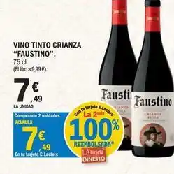 E.Leclerc Faustino - vino tinto crianza oferta
