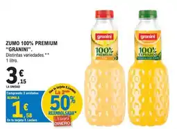E.Leclerc Granini zumo 100% premium oferta
